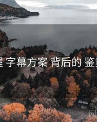 快速掌握 字幕方案 背后的 鉴黄师官网