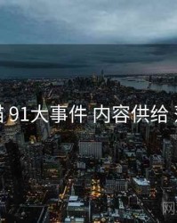 全景扫描 91大事件 内容供给 落地范式