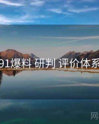 91爆料 研判 评价体系