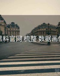 黑料官网 梳整 数据画像